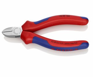 KNIPEX 125mm,精密用ニッパー(グリップ付/メッキ) EA535KA-5 1個