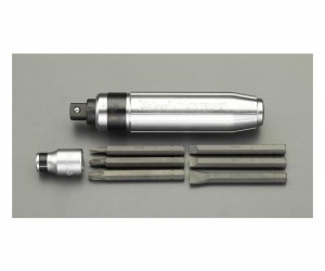 エスコ インパクトドライバーセット（5/16"Hexビット用）　1/2"DR EA550XC-2 1組