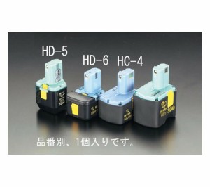 エスコ 交換用バッテリー（ニッケル水素電池）　DC12.0V EA813HD-5 1個
