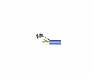 エスコ 電子機器用ビニル電線[KV](黄)　0.3mm2×50m EA940AL-3YA 1巻