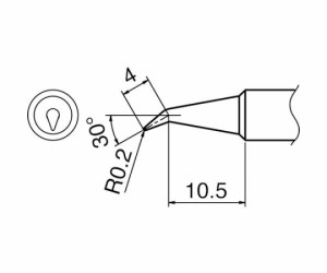 白光（HAKKO） こて先　0.2BR型 T18-BR02 1本