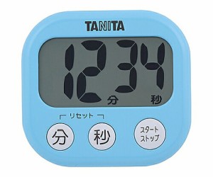 タニタ デジタルタイマー でか見えタイマー アクアミントブルー TD-384 1個