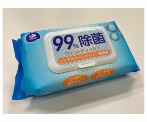 丸紅紙パルプ販売 99%除菌ウェットティッシュ（ノンアルコール・しっかり厚手タイプ）80枚入  1パック(80枚入)