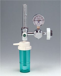 【ブルークロス社】 エマジン減圧弁 S-40-FH JIS 酸素流量計 加湿瓶付 ボンベ用 S-40-FH 入数：1