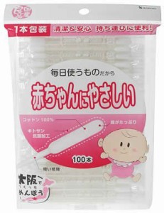 【山洋】山洋国産良品赤ちゃんに優しい綿棒１００本袋