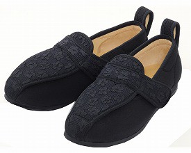 マリアンヌ製靴 W902 21.5cm ブラック 介護シューズ/リハビリシューズ