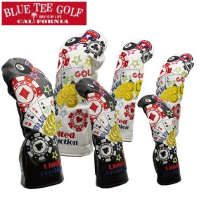 BLUE TEE GOLF ブルーティーゴルフ 限定モデル スマイル & ベガス カジノ  ヘッドカバー 3サイズ・各2色　1227