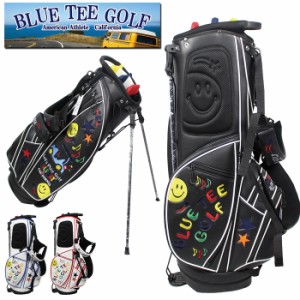 BLUE TEE GOLF ブルーティーゴルフ  スマイル & スター カート スタンド 9インチ キャディバッグ　0130