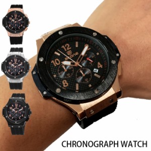復刻 腕時計 メンズ クロノグラフ 1年保証 メンズ 腕時計 カレンダー クロノグラフ搭載 53mm ビッグフェイス 腕時計 全3色 0125