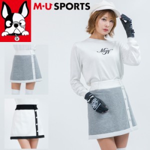 MU SPORTS MUスポーツ レディース ニット スカート 全2色 3サイズ ゴルフ ゴルフウエア