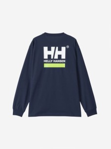 ヘリーハンセン HELLY HANSEN L/S Square Logo Tee (ロングスリーブスクエアロゴティー) 長袖Tシャツ（ロンT） レディース 