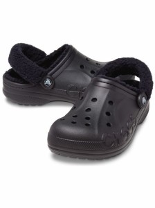 クロックス crocs BAYA LINED FUZZ-STRAP CLOG クロックサンダル レディース 