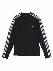 アディダス adidas テックフィット スリーストライプス トレーニング長袖Tシャツ コンプレッション レディース 