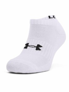 アンダーアーマー UNDER ARMOUR UA CORE NO SHOW 3PK ソックス レディース 