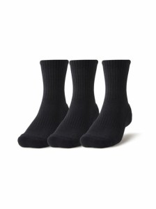 アンダーアーマー UNDER ARMOUR UA COTTON MID-CREW (3P) ソックス レディース 