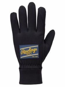 ローリングス Rawlings パッチロゴフリース手袋-ネイビー/ネイビー 防寒アクセサリー レディース 