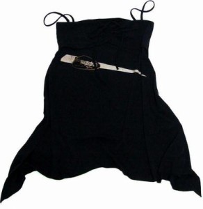 洋服 Von Dutch ボンダッチ ロゴAライン ミニワンピ ブラック Sサイズ von-t-012 レディース ファッション ワンピース スカート 黒 かわ
