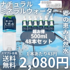 絶対飲んで欲しい！もう普通の天然水はやめませんか？ 即納 スマプレ会員 送料無料 『 1本43円のミネラルたっぷり ナチュラルミネラルウ