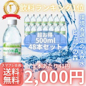 【絶対飲んで欲しい！飲料ランキング2年連続1位の環境省に選定された天然水！】 大容量48本入り！ 1本あたり41円の環境省選定の天然水