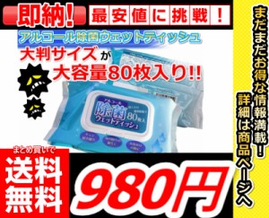 即発送【まとめ買いで送料無料驚き価格で購入できます!!】 大判サイズ80枚入り除菌シート 2個セット 除菌 ウェットティッシュ 除菌シート