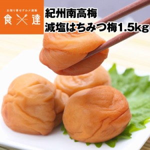 紀州南高梅 はちみつ 500g×3 1.5kg 梅干し 減塩 3% 送料無料 和歌山県産 梅干 うめぼし ハチミツ 蜂蜜 低塩分 塩分控えめ 常温便 同梱不