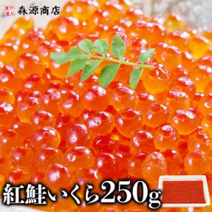 いくら 紅鮭イクラ 醤油漬け 250g 送料無料 小粒 さけ 鮭 サケ べにじゃけ イクラ 冷凍便 鮮 丼 軍艦 送料無料 冷凍便 お試し 食品 グル