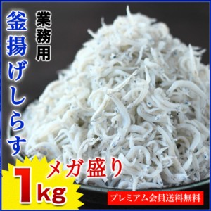 プレミアム会員送料無料 釜揚げしらす 1kg 鮮度抜群 スポット品 ふっくら かまあげ しらす シラス のし対応可能 ギフト プレゼント 食品 