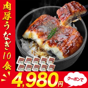 カット うなぎ蒲焼き 10食 個別包装 肉厚 真空パック 衛生的 鰻 うなぎ ウナギ かばやき カットうなぎ 鰻蒲焼 ひつまぶし うな重 冷凍 グ