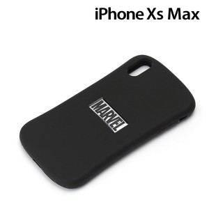 □ MARVEL iPhone XS Max(6.5インチ)用 シリコンケース ロゴ/ブラック&シルバー　PG-DCS590MVL【メール便送料無料】