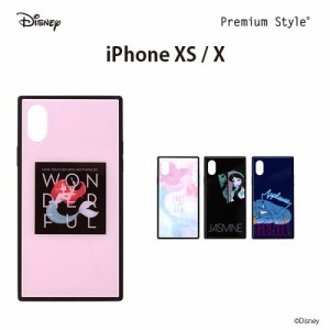 □ ディズニー iPhone Xs/X(5.8インチ)用 ガラスハイブリッドケース (メール便送料無料)