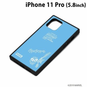 □ MARVEL iPhone11 Pro (5.8インチ) ガラスハイブリッドケース スパイダーマン　PG-DGT19A17SPM (メール便送料無料)