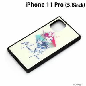 □ ディズニー iPhone11 Pro (5.8インチ) ガラスハイブリッドケース ミニーマウス　PG-DGT19A04MNE (メール便送料無料)
