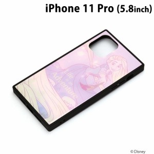 □ ディズニー iPhone11 Pro (5.8インチ) ガラスハイブリッドケース ラプンツェル　PG-DGT19A08RPZ (メール便送料無料)