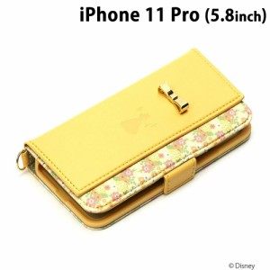 ☆ ディズニー iPhone11 Pro (5.8インチ) ミラー付きダブルフリップカバー ベル　PG-DFP19A08BEL