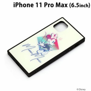 □ ディズニー iPhone11 Pro Max (6.5インチ) ガラスハイブリッドケース ミニーマウス　PG-DGT19C04MNE (メール便送料無料)
