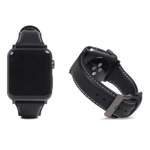 【送料無料】SLG Design AppleWatchバンド 40/38mm用 Italian Minerva Box Leather ブラック SD18397AW (激安メガセール！)