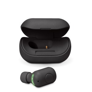 Bluetooth 5.0搭載 片耳ワイヤレスイヤホン 充電ケース付 ブラック PG-BTE13BC1BK