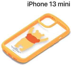 ディズニー iPhone 13 mini用 ガラスタフケース くまのプーさん PG-DGT21J04POO (メール便送料無料)