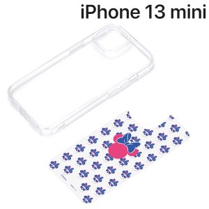 ディズニー iPhone 13 mini用 抗菌ハイブリッドケース ミニーマウス PG-DPT21J02MNE (メール便送料無料)