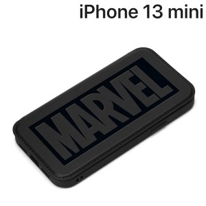 MARVEL iPhone 13 mini用 ガラスフリップケース ヴェノム PG-DGF21J21VEN