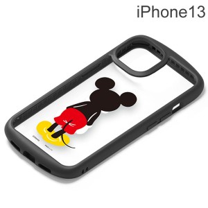 ディズニー iPhone 13用 ガラスタフケース ミッキーマウス PG-DGT21K01MKY (メール便送料無料)