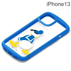 ディズニー iPhone 13用 ガラスタフケース ドナルドダック PG-DGT21K03DND (メール便送料無料)