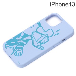 ディズニー iPhone 13用 抗菌スリムシリコンケース ドナルドダック PG-DSC21K03DND (メール便送料無料)