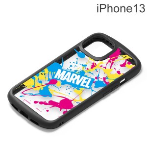 MARVEL iPhone 13用 ガラスタフケース スプラッシュ PG-DGT21K20MVL (メール便送料無料)