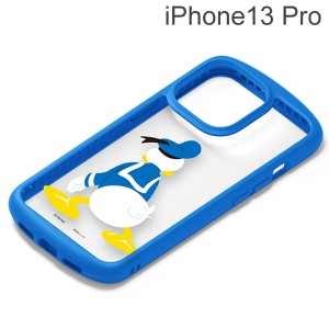 ディズニー iPhone 13 Pro用 ガラスタフケース ドナルドダック PG-DGT21N03DND (メール便送料無料)