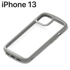 iPhone 13 用 ガラスタフケース ラウンドタイプ グレー PG-21KGT02GY (メール便送料無料)