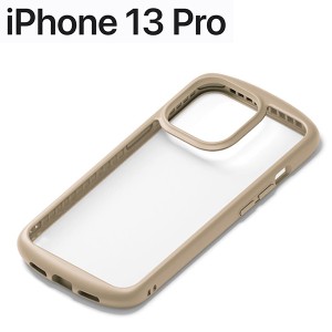 iPhone 13 Pro 用 ガラスタフケース ラウンドタイプ ベージュ PG-21NGT03BE (メール便送料無料)