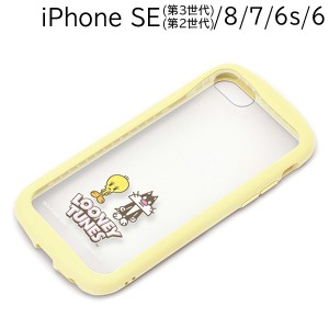 ルーニー・テューンズ iPhone SE3/SE2/8/7/6s/6 ガラスタフケース アイボリー PG-WGT22M04LNT (メール便送料無料)