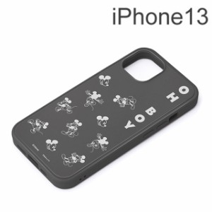 ディズニー iPhone 13用 抗菌ハイブリッドケース ミッキーマウス PG-DMGPT21K01MKY (メール便送料無料)