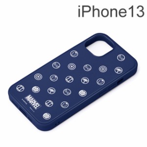 MARVEL iPhone 13用 MagSafe対応 抗菌ハイブリッドケース アイコン PG-DMGPT21K05MVL (メール便送料無料)